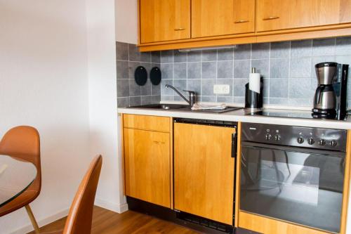 Kitchen, Haus am Deich Wohnung 4 in Dahme