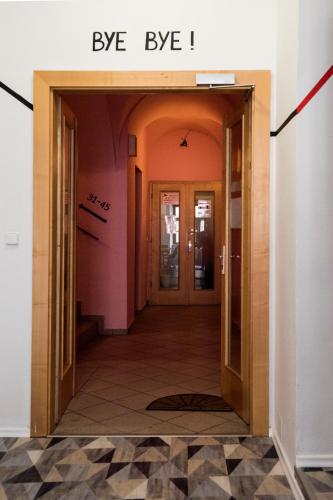Entrance, Hostel Eleven in Brno
