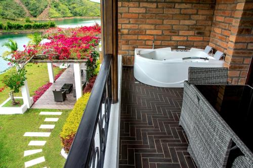 Balcony/terrace, Hotel La Magdalena in Guatape