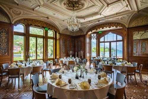 宴會廳, Schloss Schadau - Swiss Historic Hotel in 圖恩