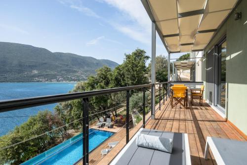 Altan/terrasse, Soul Beach Suites in Vasiliki