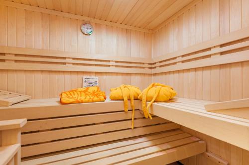 Sauna, Direkt am Strand mit Meerblick und Sauna - FeWo Strandidyll in Ostseebad Binz