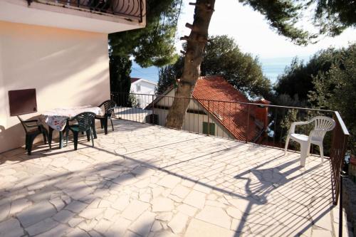 ระเบียง/ชานเรือน, Apartments by the sea Zavode, Omis - 5252 in เซลีนา
