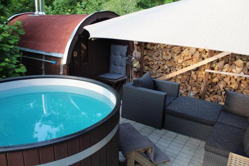 Sommerhausrelaxing für gestreßte Menschen