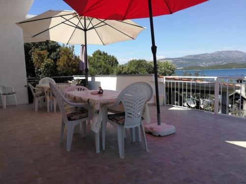 陽台/露台, Apartments by the sea Kabli, Peljesac - 12475 in 布達加維斯