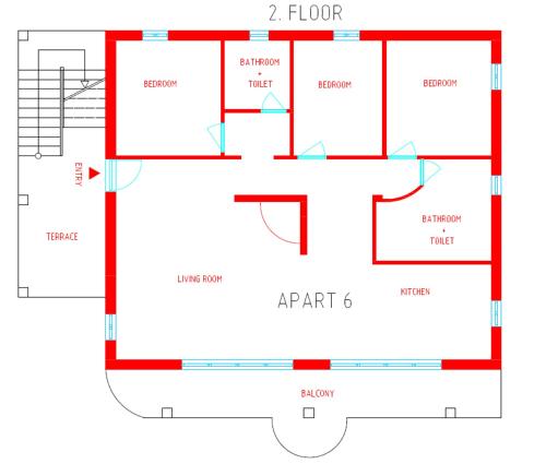 Three-Bedroom Apartment