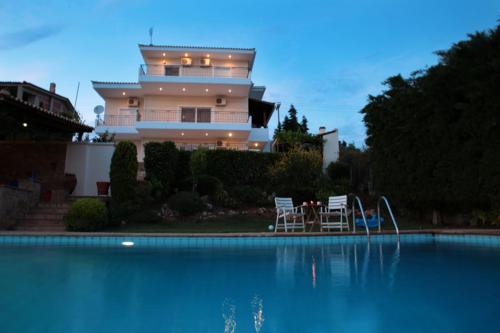  Family and Friends Pool House in 35001 Malesína