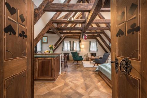 Attic Two Room Apartment with Castle View