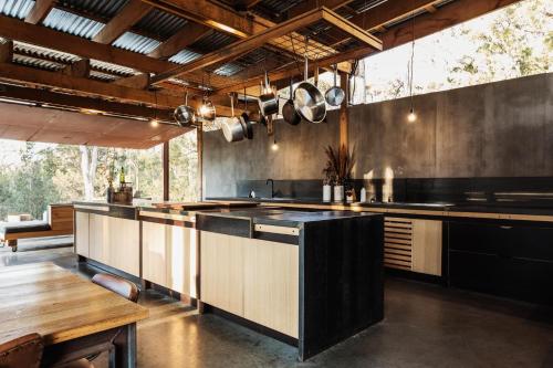 virtuve, Bay of Fires Bush Retreat in Binalongbeja