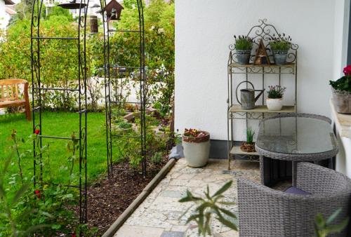 Erkély/terasz, Ferienwohnung Zeilfelder in Hirschberg an der Bergstrasse