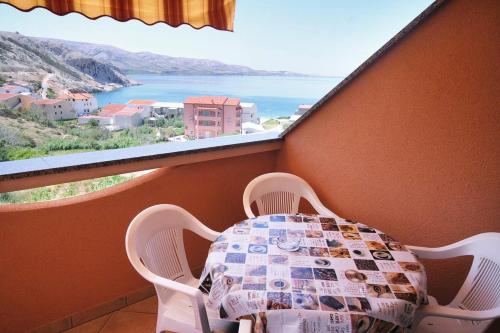 ระเบียง/ชานเรือน, Apartments with parking space Metajna, Pag - 4115 in เมตาย์นา