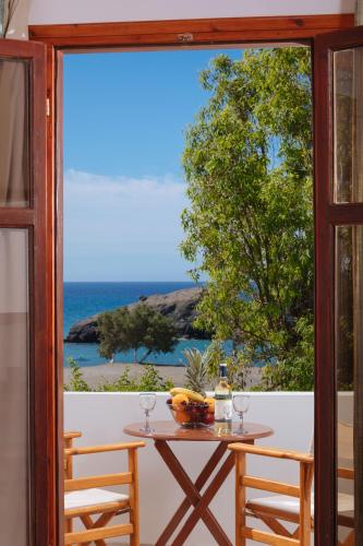 Balcony/terrace, Dionyssos Rooms Preveli Crete in Foinikas