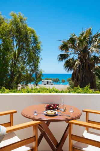 Balcony/terrace, Dionyssos Rooms Preveli Crete in Foinikas