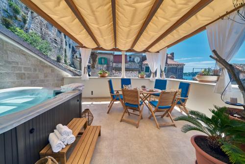Erkély/terasz, Villa Pergola in Sibenik óvárosa