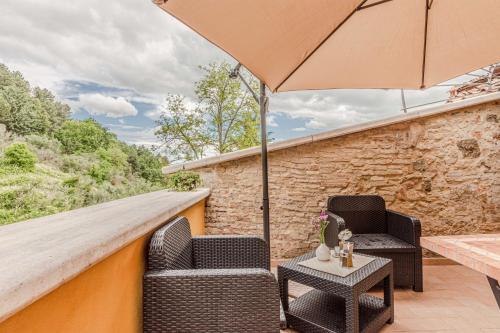 Balcony/terrace, Casa Bici in Chianni