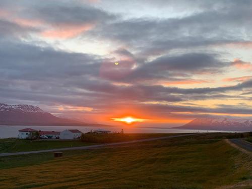 Sunnuhlid houses in Svalbardseyri