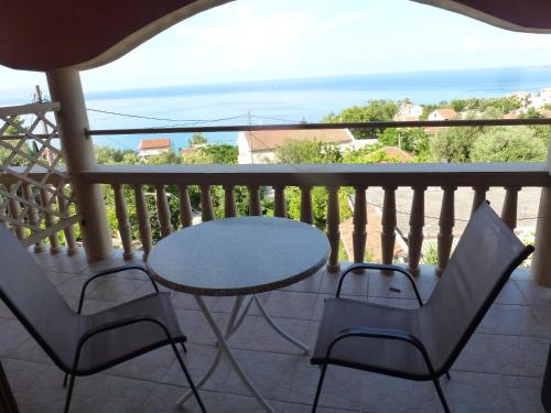 Balcony/terrace, Marinos Studios at Lourdata village in Lourdata