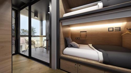 Sleep Box Patong - Hostel Room Type - Bunk Bed in Mixed Dormitory Room