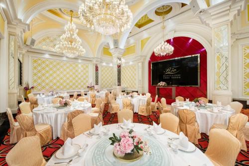 Banquet hall, Rio Hotel Macau near Our Lady of Penha