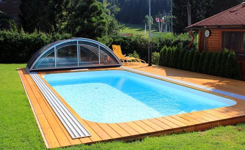 Swimming pool, Gastehaus Steiner in Tropolach