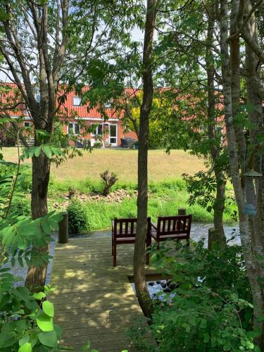 Garden, Selvbetjent lejlighed i centrum ved aen in Ribe