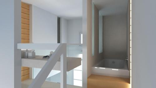Bathroom, Muses Cycladic Suites in Santorini