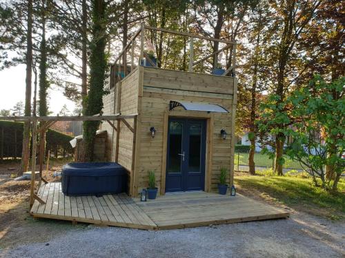Le domaine des hauts de canche Magnifique Tiny house avec Spa gîte à louer Lefaux
