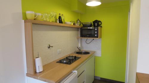 virtuve, Apart Costanera in Villa Pehuenia