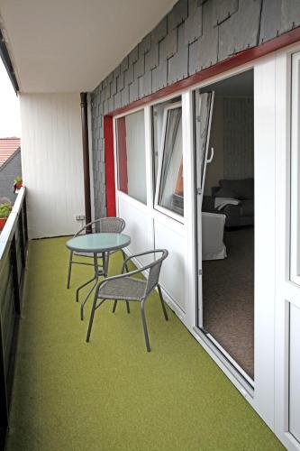 Μπαλκόνι/βεράντα, Appartementanlage Vierjahreszeiten in Μπράουνλαγκε