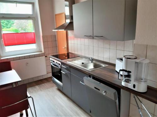 Kitchen, Hotel Fabrice in Bad Klosterlausnitz