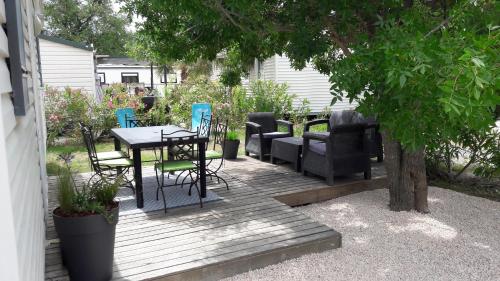 Mobil home récent clim 3ch Camping3* piscine - Camping - Argelès-sur-Mer