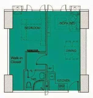 The Beacon 1BR for 4, T2, WIFI 300Mbps, Manila (fotografie 6)