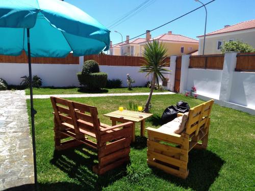 Beach house with garden