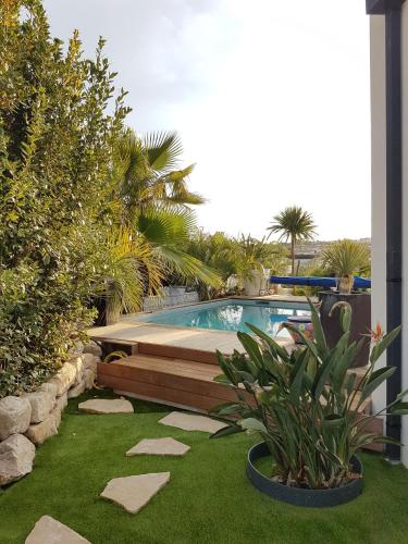 Les palmiers chambre d'hôte Lavérune