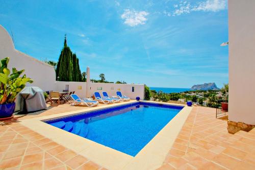  Argentario - sea view villa with private pool in Benissa, Unterkunft in Fanadix
