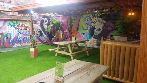 Balcony/terrace, Purple Monkey Hostel in Medellín