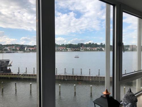 Uitzicht, Ferienwohnung ADARO in Sleeswijk