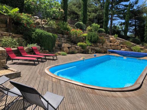 Maison avec piscine privative gîte à louer Le Rieu
