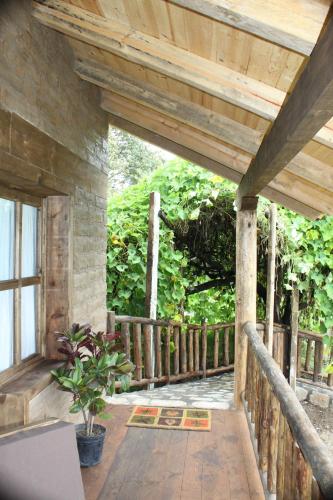 Erkély/terasz, Cabanas La Tierra Grande in Col el Aguacate