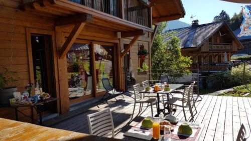 Balkons/terase, Chalet les Vagnys - Lac des Vernays in La Riviere-Enverse (Rhone-Alpes)