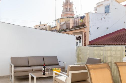CASA FLORIT - CENTER 2BR 2BA ATTIC TERRACE VIEW WIFi AC, Valencie (fotografie 7)