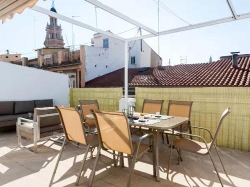 CASA FLORIT - CENTER 2BR 2BA ATTIC TERRACE VIEW WIFi AC, Valencie (fotografie 9)