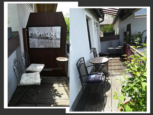 Balkons/terase, Die Galerie - Ferienwohnung in Merkendorf (Bavaria)