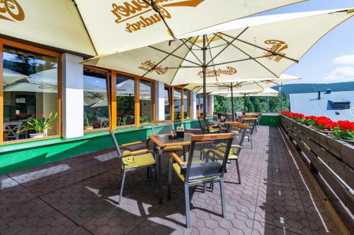 balkon/terras, Parkhotel Harrachov in Harrachov