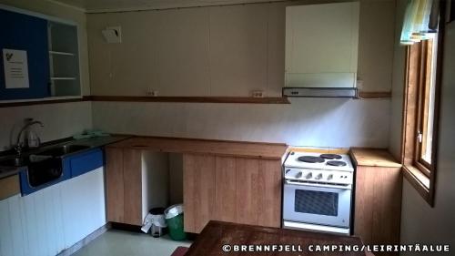 Kitchen, Brennfjell Camping in Tromsø
