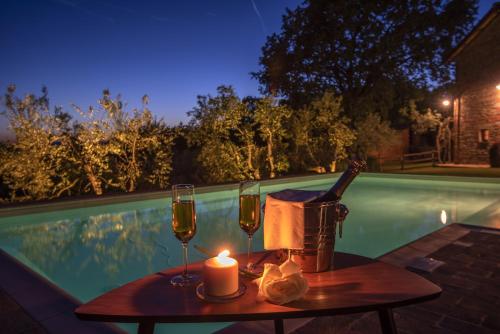 Басейн, B&B Country House Poggio Del Drago in Чивітелла і Валь-ді-Чіана