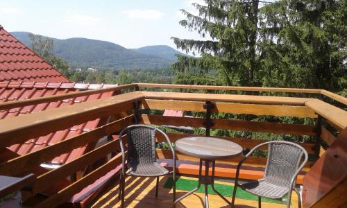 Balkon/Terrasse, Willa Pawel z balia i jacuzzi in Karpacz
