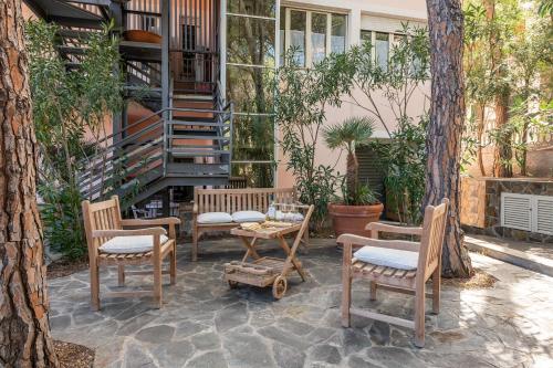 villa in centro con piscina