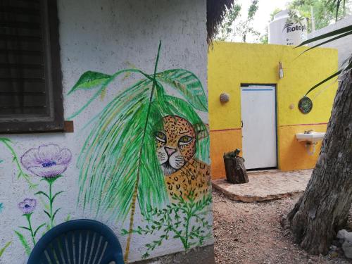Bathroom, Mayan Bungalow Near Chichen in Chichen Itza