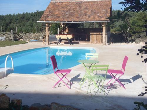 chambres sur Domaine avec piscine en pleine nature chambre d'hôte Le Massegros